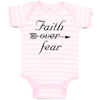 Baby Clothes Faith over Fear Baby Bodysuits Boy & Girl Newborn Clothes Cotton
