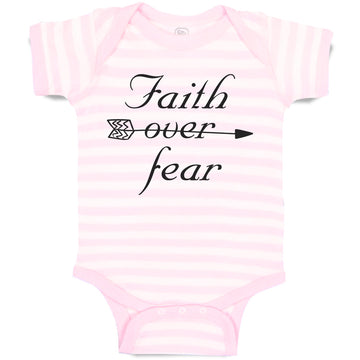 Baby Clothes Faith over Fear Baby Bodysuits Boy & Girl Newborn Clothes Cotton