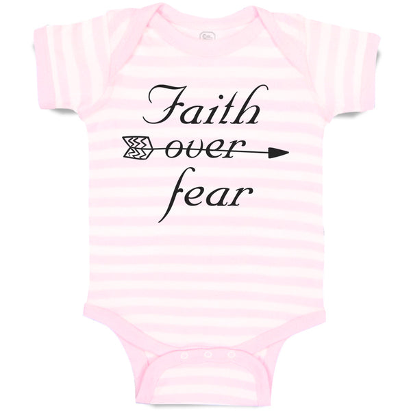 Baby Clothes Faith over Fear Baby Bodysuits Boy & Girl Newborn Clothes Cotton