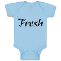 Baby Clothes Fresh Calligraphy Word Baby Bodysuits Boy & Girl Cotton
