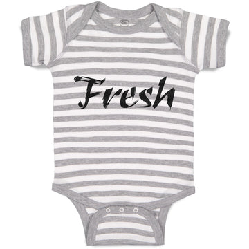 Baby Clothes Fresh Calligraphy Word Baby Bodysuits Boy & Girl Cotton