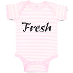 Baby Clothes Fresh Calligraphy Word Baby Bodysuits Boy & Girl Cotton