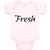 Baby Clothes Fresh Calligraphy Word Baby Bodysuits Boy & Girl Cotton