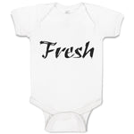 Baby Clothes Fresh Calligraphy Word Baby Bodysuits Boy & Girl Cotton