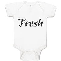 Baby Clothes Fresh Calligraphy Word Baby Bodysuits Boy & Girl Cotton