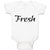 Baby Clothes Fresh Calligraphy Word Baby Bodysuits Boy & Girl Cotton