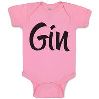 Baby Clothes Gin Lettering Funny Quotes Baby Bodysuits Boy & Girl Cotton