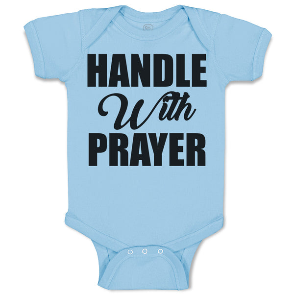 Baby Clothes Handle with Prayer Baby Bodysuits Boy & Girl Newborn Clothes Cotton
