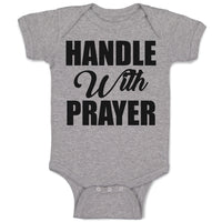 Baby Clothes Handle with Prayer Baby Bodysuits Boy & Girl Newborn Clothes Cotton