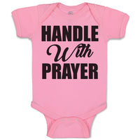 Baby Clothes Handle with Prayer Baby Bodysuits Boy & Girl Newborn Clothes Cotton