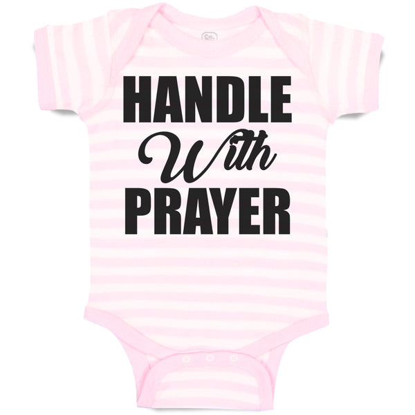 Baby Clothes Handle with Prayer Baby Bodysuits Boy & Girl Newborn Clothes Cotton