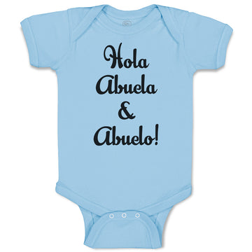 Baby Clothes Hola Abuela & Abuelo! Baby Bodysuits Boy & Girl Cotton