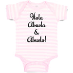Baby Clothes Hola Abuela & Abuelo! Baby Bodysuits Boy & Girl Cotton