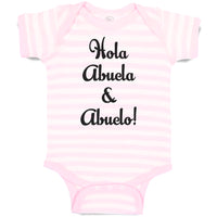 Baby Clothes Hola Abuela & Abuelo! Baby Bodysuits Boy & Girl Cotton