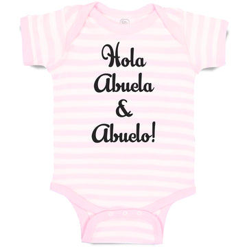 Baby Clothes Hola Abuela & Abuelo! Baby Bodysuits Boy & Girl Cotton