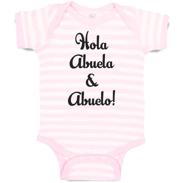 Baby Clothes Hola Abuela & Abuelo! Baby Bodysuits Boy & Girl Cotton