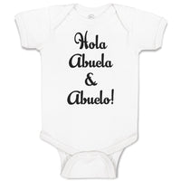 Baby Clothes Hola Abuela & Abuelo! Baby Bodysuits Boy & Girl Cotton