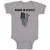 Honor Respect An Police Flag