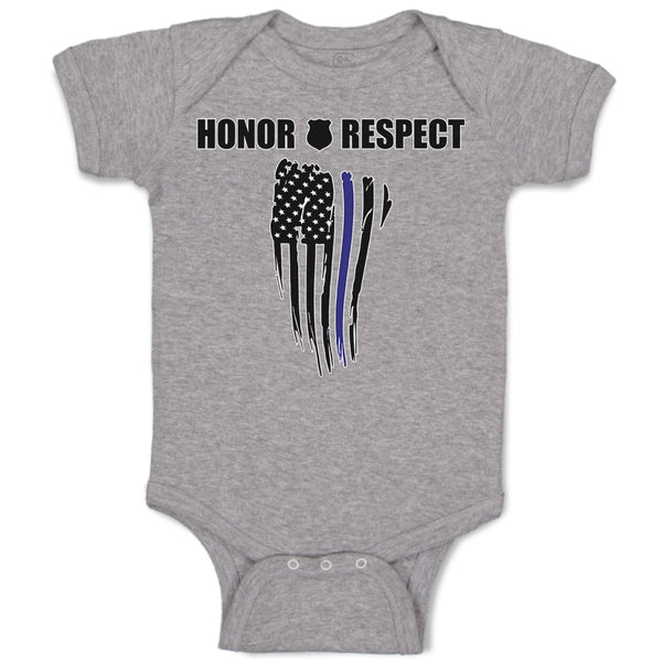 Honor Respect An Police Flag