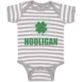 Baby Clothes Hooligan with Irish Shamrock Leaf Baby Bodysuits Boy & Girl Cotton