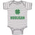Baby Clothes Hooligan with Irish Shamrock Leaf Baby Bodysuits Boy & Girl Cotton