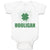 Baby Clothes Hooligan with Irish Shamrock Leaf Baby Bodysuits Boy & Girl Cotton