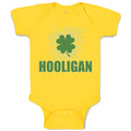 Baby Clothes Hooligan with Irish Shamrock Leaf Baby Bodysuits Boy & Girl Cotton