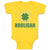 Baby Clothes Hooligan with Irish Shamrock Leaf Baby Bodysuits Boy & Girl Cotton