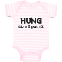 Baby Clothes Hung like A 5 Year Old Baby Bodysuits Boy & Girl Cotton