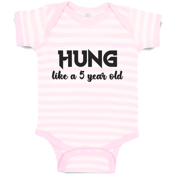 Baby Clothes Hung like A 5 Year Old Baby Bodysuits Boy & Girl Cotton