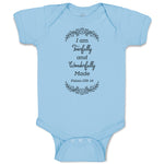 Baby Clothes I Am Fearfully and Wonderfully Made Pslam 139:14 Baby Bodysuits