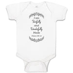 Baby Clothes I Am Fearfully and Wonderfully Made Pslam 139:14 Baby Bodysuits