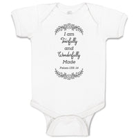 Baby Clothes I Am Fearfully and Wonderfully Made Pslam 139:14 Baby Bodysuits