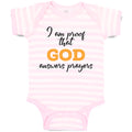 Baby Clothes I Am Proof That God Answers Prayers Baby Bodysuits Cotton