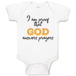 Baby Clothes I Am Proof That God Answers Prayers Baby Bodysuits Cotton
