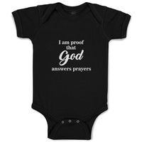 Baby Clothes I Am Proof That God Answers Prayers Baby Bodysuits Cotton