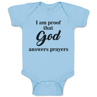 Baby Clothes I Am Proof That God Answers Prayers Baby Bodysuits Cotton