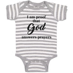 Baby Clothes I Am Proof That God Answers Prayers Baby Bodysuits Cotton