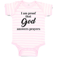 Baby Clothes I Am Proof That God Answers Prayers Baby Bodysuits Cotton