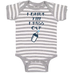 Baby Clothes I Drink till I Pass out Baby Bodysuits Boy & Girl Cotton