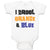 Baby Clothes I Drool Orange & Blue Baby Bodysuits Boy & Girl Cotton
