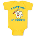 Baby Clothes I Got My 1St Tooth Baby Bodysuits Boy & Girl Newborn Clothes Cotton