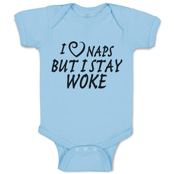 Baby Clothes I Naps but I Stay Woke Baby Bodysuits Boy & Girl Cotton