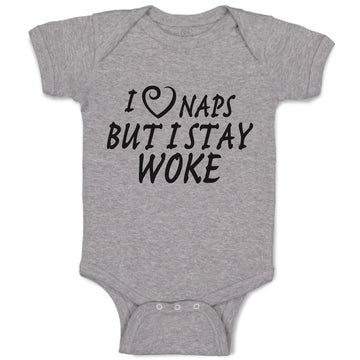 Baby Clothes I Naps but I Stay Woke Baby Bodysuits Boy & Girl Cotton