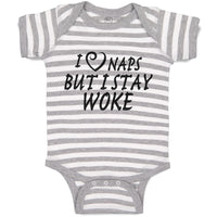 Baby Clothes I Naps but I Stay Woke Baby Bodysuits Boy & Girl Cotton