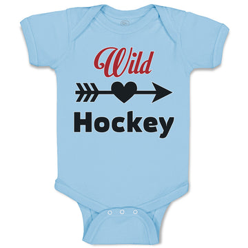 Baby Clothes Wild Hockey Sport with Pattern Arrow Baby Bodysuits Cotton