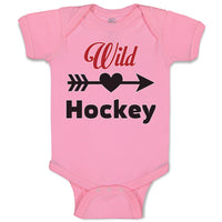 Baby Clothes Wild Hockey Sport with Pattern Arrow Baby Bodysuits Cotton
