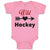 Baby Clothes Wild Hockey Sport with Pattern Arrow Baby Bodysuits Cotton