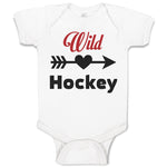 Baby Clothes Wild Hockey Sport with Pattern Arrow Baby Bodysuits Cotton