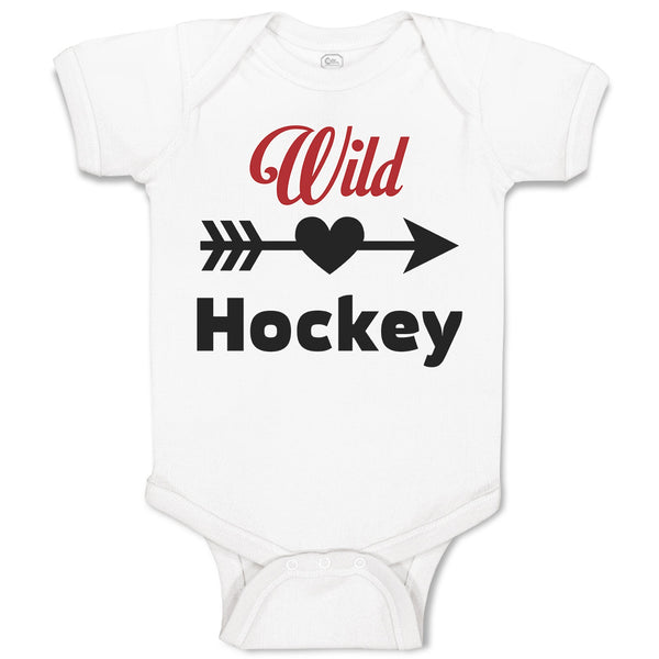 Baby Clothes Wild Hockey Sport with Pattern Arrow Baby Bodysuits Cotton